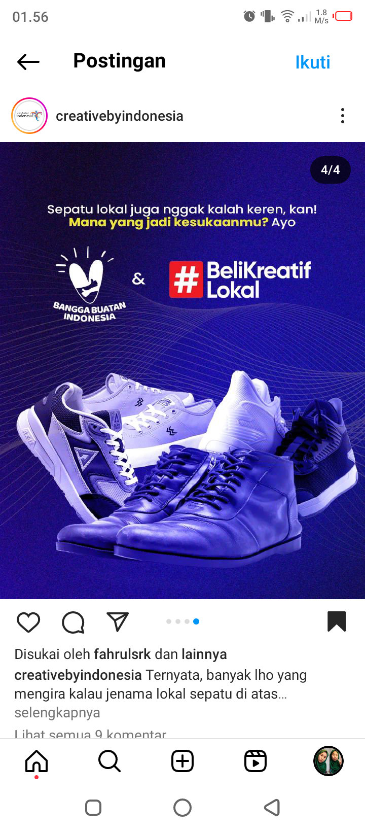 Unggahan dari Akun @creativebyindonesia tentang Merk Sepatu Lokal