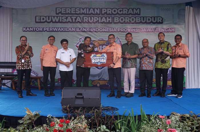 Peresmian porgram eduwisata rupiah Borobudur oleh Kantor Perwakilan Bank Indonesia Provinsi Jawa Tengah
