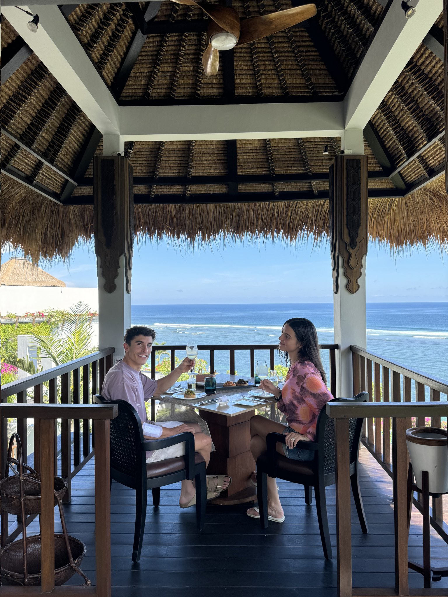 Marc Marquez tengah menikmati liburan di Bali