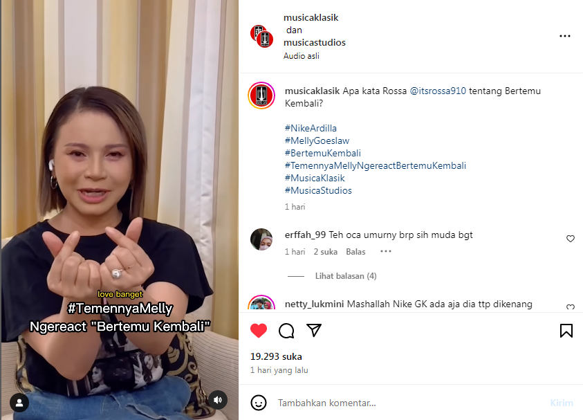 Rossa (Instagram @musicaklasik).