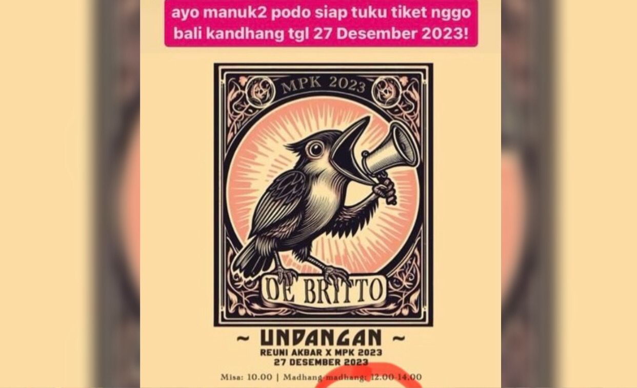 Acara Reuni Kolesse de Britto Dikecam Gara Gara Hendak Suguhkan Menu Ini