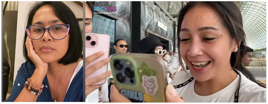Sarah Sechan diduga sindir etika Nagita Slavina teriak-teriak di dalam mal Singapura. (Instagram @sarsehshoku, YouTube RANS Entertainment)