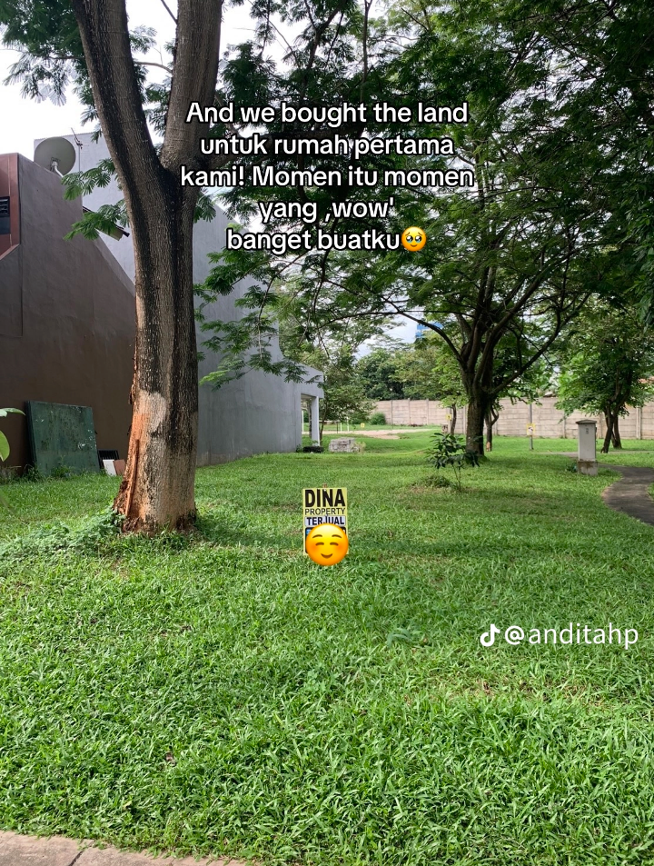 Kisah Andita dan Marvin membeli tanah untuk hunian yang akan mereka tinggali setelah menikah. (TikTok @anditahp)