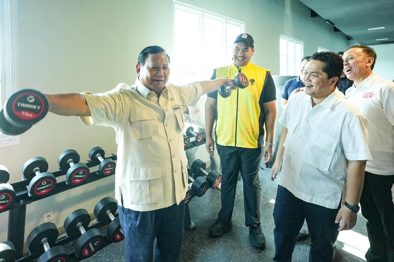 Calon Presiden (Capres) nomor urut 2 Prabowo Subianto menggelar pertemuan dengan Menteri BUMN, Erick Thohir beserta para tokoh muda. (dok/ikl)