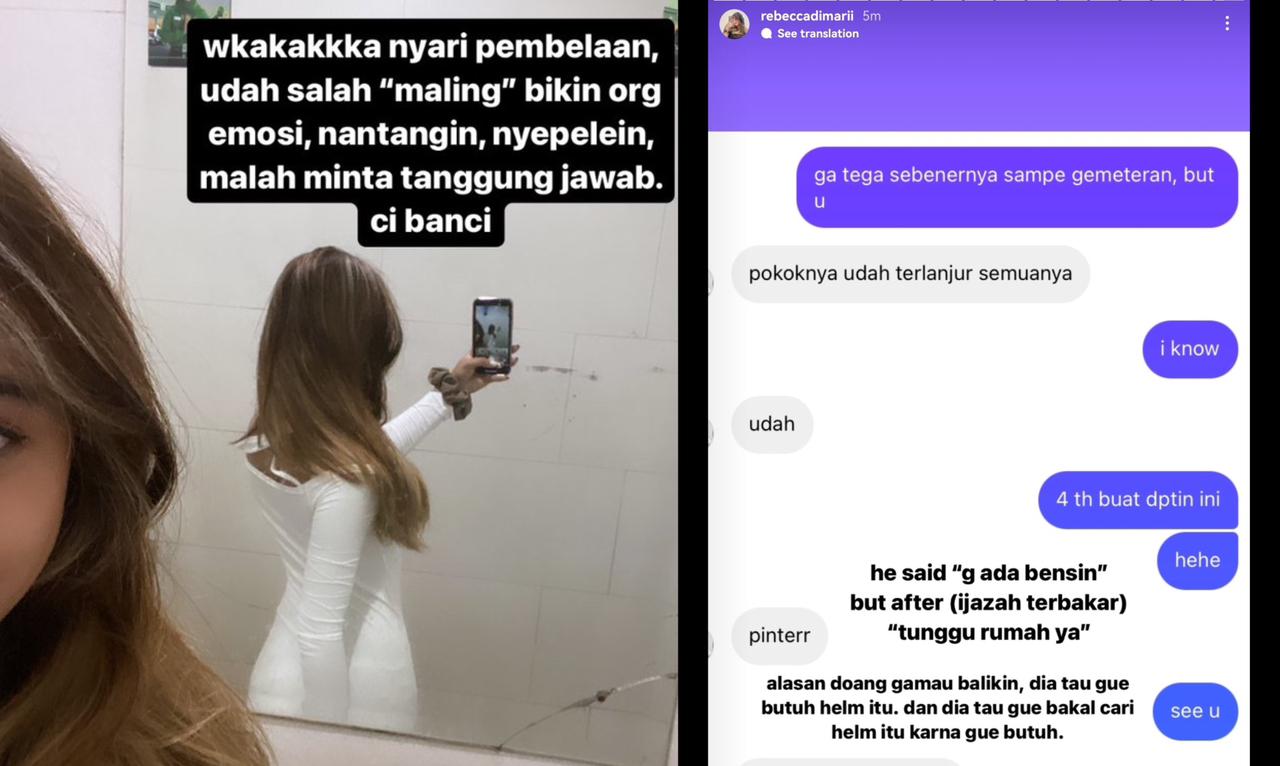 Klarifikasi Wanita yang Membakar Ijazah Pacarnya