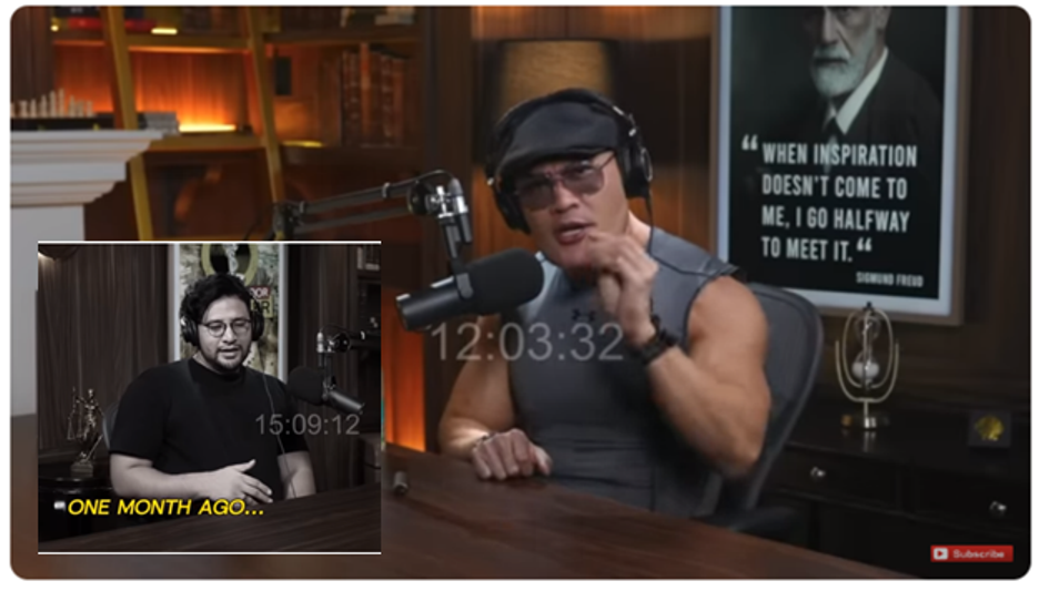 Deddy Corbuzier ungkapkan penyesalan, pernah izinkan Ammar Zoni datang di podcastnya, karena kecewa Ammar terjerat narkoba lagi, Selasa (19/12/2023) (YouTube Deddy Corbuzier)