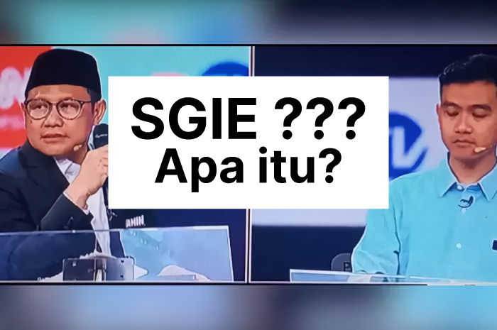 Pembahasan tentang pengertian SGIE pada debat cawapres pemilu 2024 yang viral di media sosial.