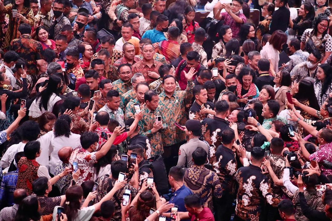Prabowo-Gibran Jadi Magnet Dukungan Mayoritas Generasi Muda. Capres-cawapres nomor urut 2, Prabowo Subianto-Gibran Rakabuming Raka banyak menggagas program yang berpihak pada generasi muda. (dok/ikl)
