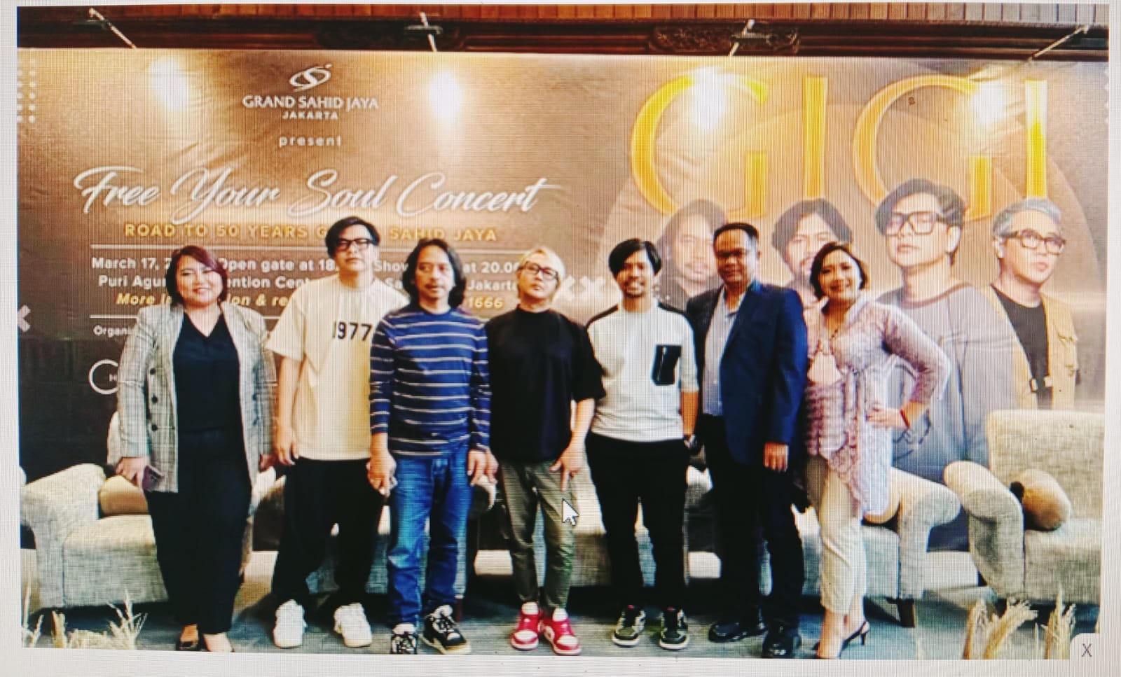Jumpa pers gelaran konser band Gigi menandai 29 tahun berkarya.