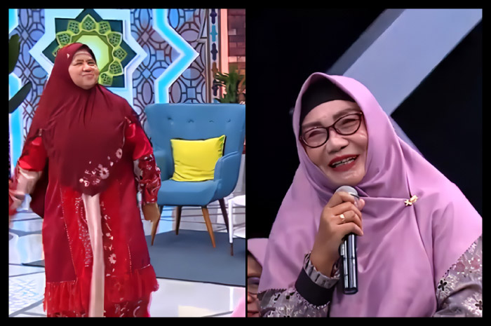 Mamah Dedeh saat menjawab pertanyaan perserta yang videonya viral di media sosial.