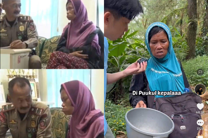 Viral Pengemis AA kasihan AA sempat diciduk petugas satpol PP.