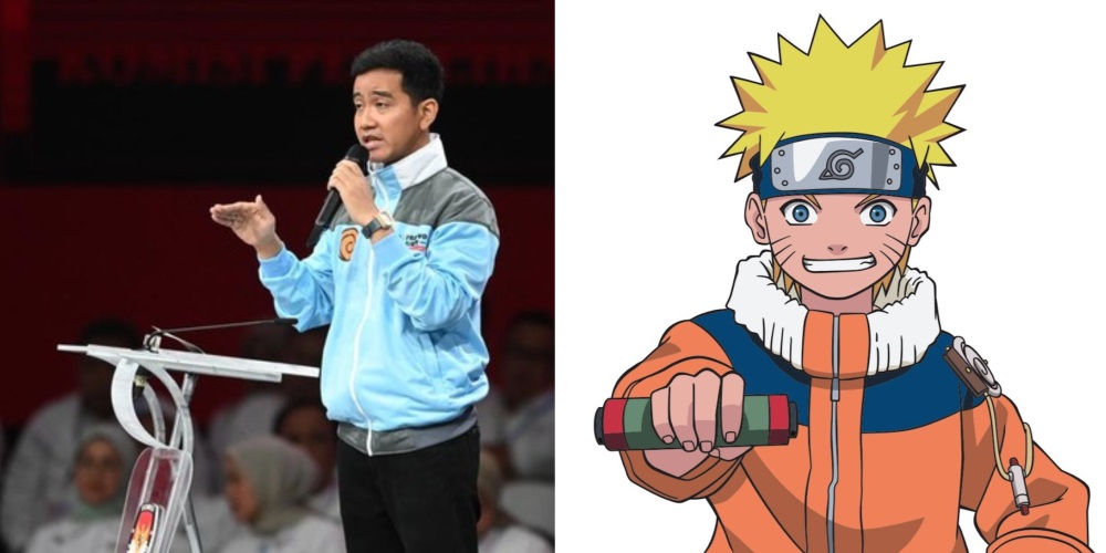 Jaket Gibran yang terinspirasi dari Naruto