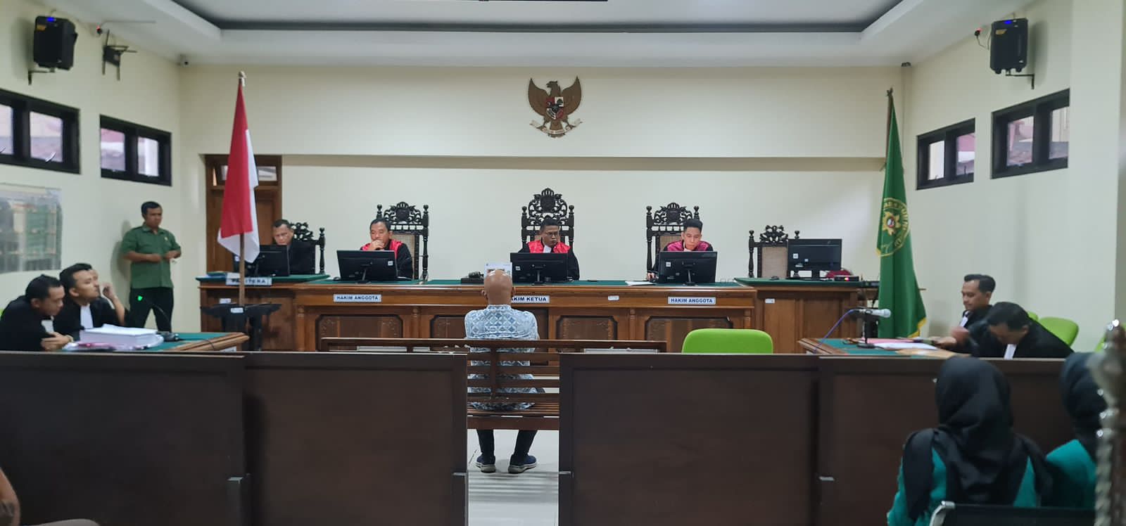 Pengadilan Negeri Purworejo menyidangkan kasus pidana pemilu dengan terdakwa Muhammad Abdullah selaku caleg DPRD Kabupaten Purworejo, Selasa (23/1/2024).