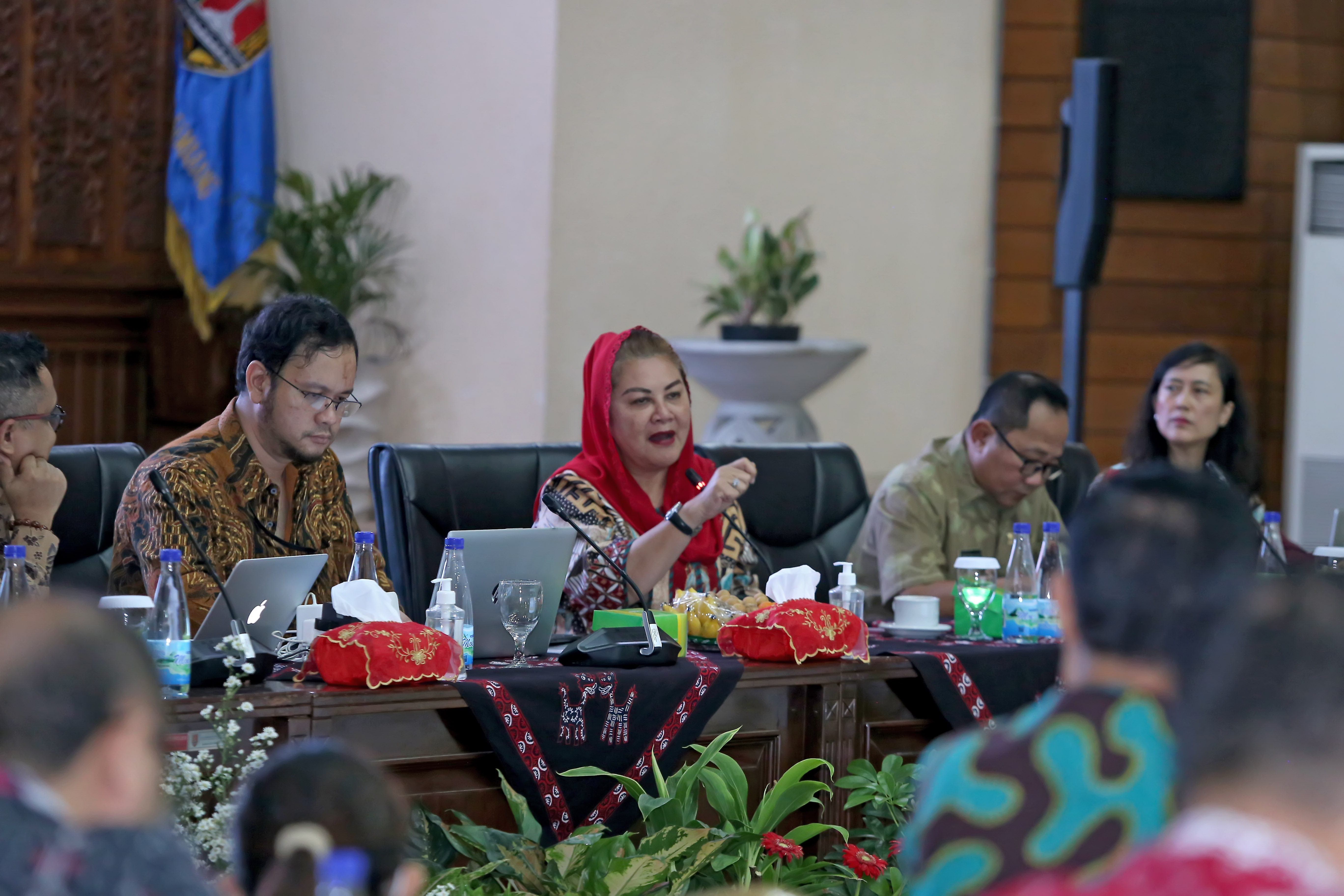 Wali Kota Semarang Hevearita Gunaryanti Rahayu saat memaparkan sejumlah program di Balai Kota Semarang