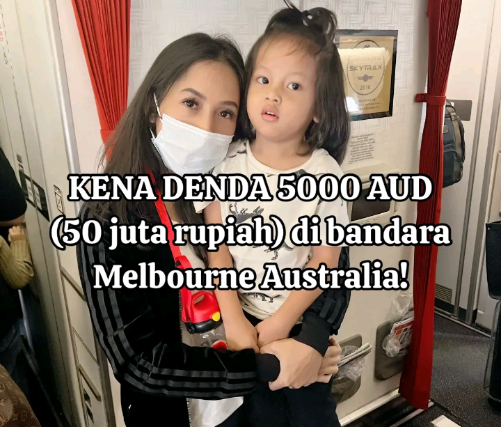 TikToker warga negara Indonesia berbagi pengalamannya, nyaris kena denda bandara Melbourne saat dirinya berlibur ke Australia. (TikTok @mamaksven)