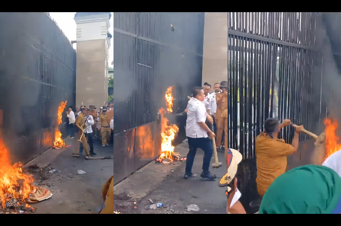 Demo para Kades dan APDESI di Jakarta berlangsung ricuh.