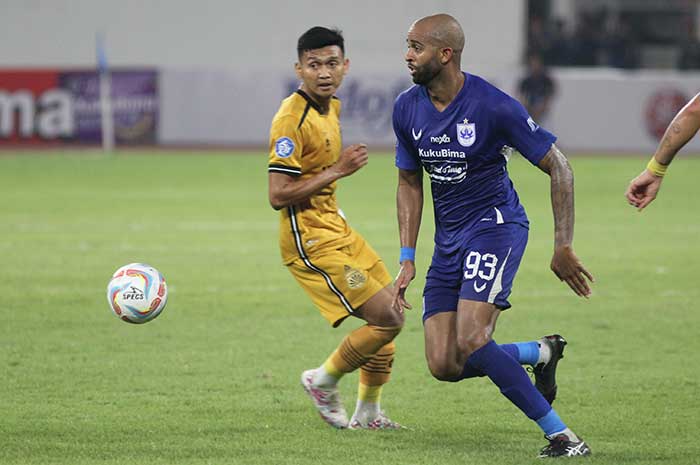 Lucas Gama bakal absen di laga lawan Arema FC Senin (5/2/2024) mendatang. (Baskoro Septiadi/Jawa Pos Radar Semarang)