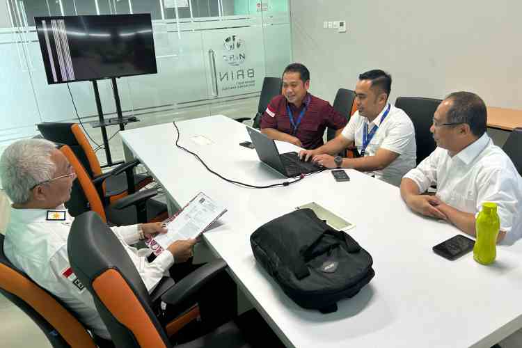 Kantor Wilayah Kementerian Hukum dan HAM Jawa Tengah berkoordinasi dengan Pusat Riset Antariksa BRIN di Kota Bandung, Rabu (31/01). (ISTIMEWA)