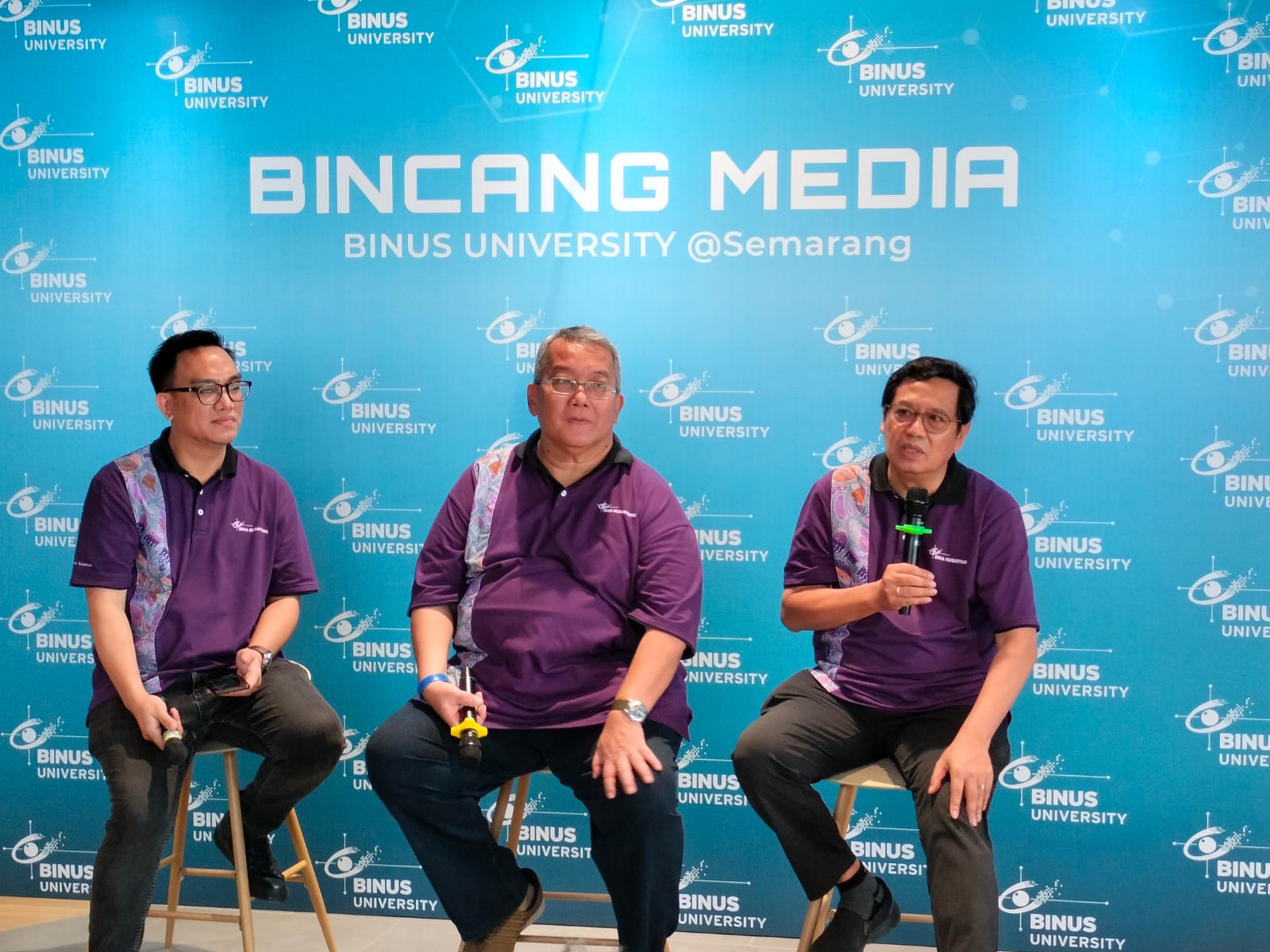 Konferensi pers BINUS University Semarang.
