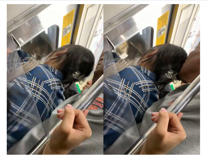 Viral video dugaan aksi pelecehan seksual seorang pria terhadap seorang penumpang wanita di KRL Commuter Line. (X (Twitter) @itsokayhoney_)