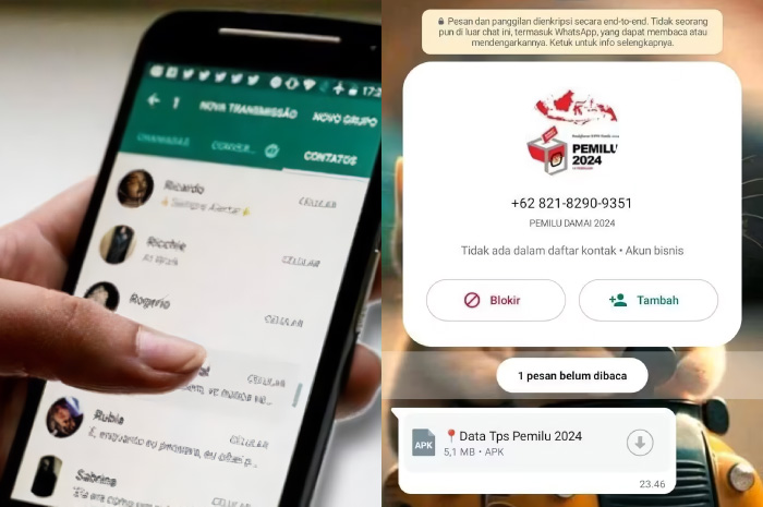 Contoh file APK palsu Data TPS Pemilu 2024.