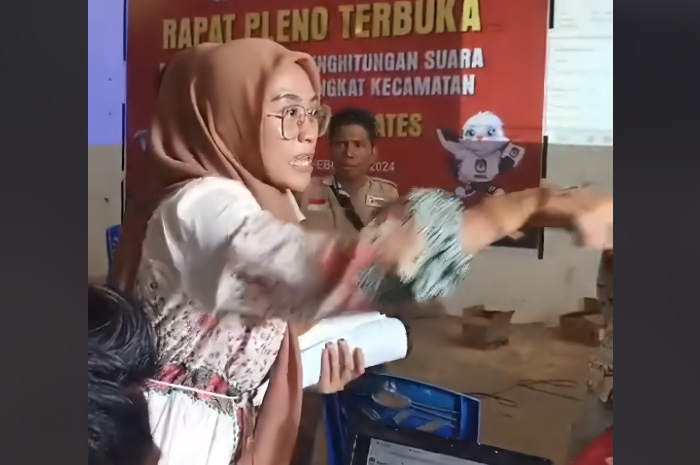 Video Caleg PKB protes viral di media sosial.