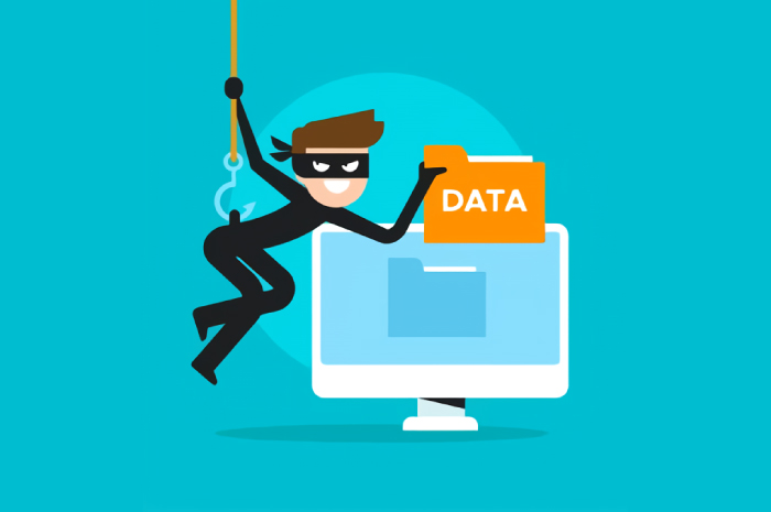 Ilustrasi kebocoran data.