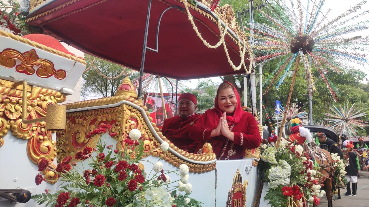 Wali Kota Semarang, Hevearita Gunaryanti Rahayu saat mengikuti Kirab Dugderan pada tahun 2023 lalu.