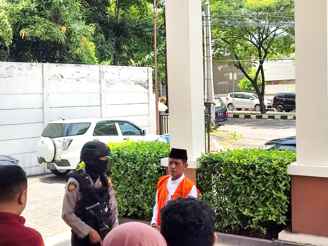 Terdakwa Perwira Urusan Akuntansi dan Verifikasi Urusan Keuangan Akademi Kepolisian (Akpol) Mardiyono menjalani sidang di Pengadilan Tipikor Semarang, Rabu (6/3/2024).