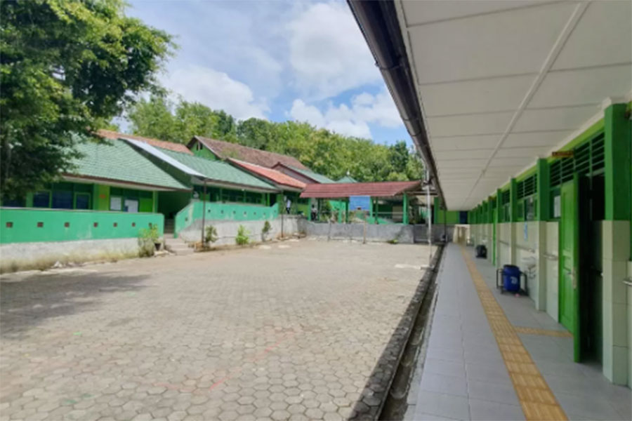 Suasana di SMPN 2 Saptosari pada Rabu (6/3/2024)