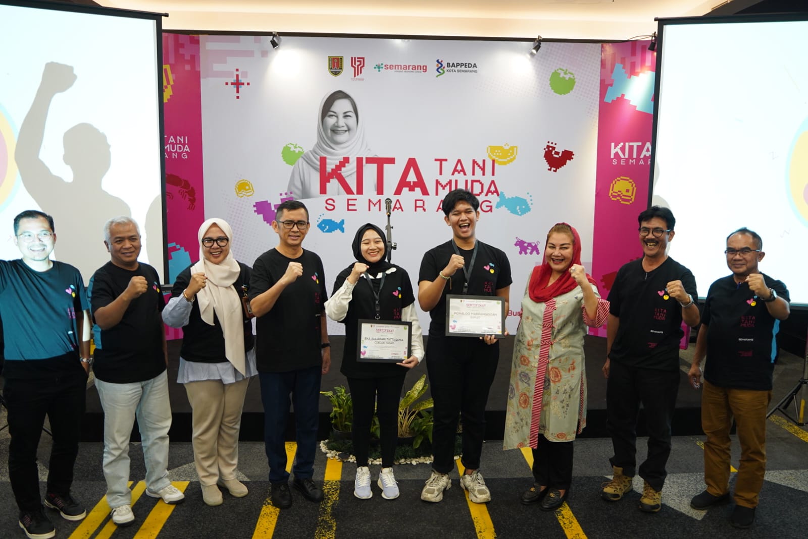 Wali Kota Semarang, Hevearita Gunaryanti Rahayu saat menghadiri Acara Offline Session Kita Tani Muda Tahun 2024 di Rooms Inc Hotel Semarang, Jumat (8/3).