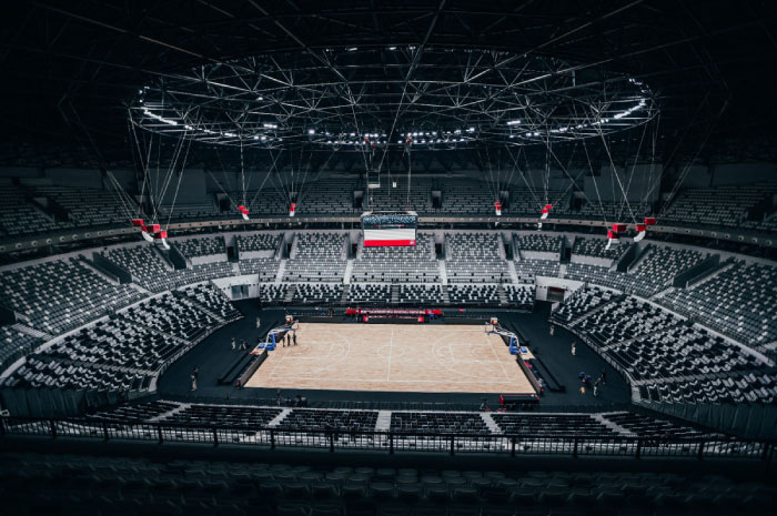 Indonesia Arena, stadion indoor baru yang akan menjadi saksi bisu Exshibition Match antara Red Sparks vs Timnas Voli Indonesia.