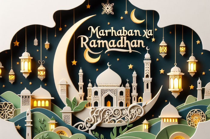 Contoh ucapan Marhaban ya Ramadhan.