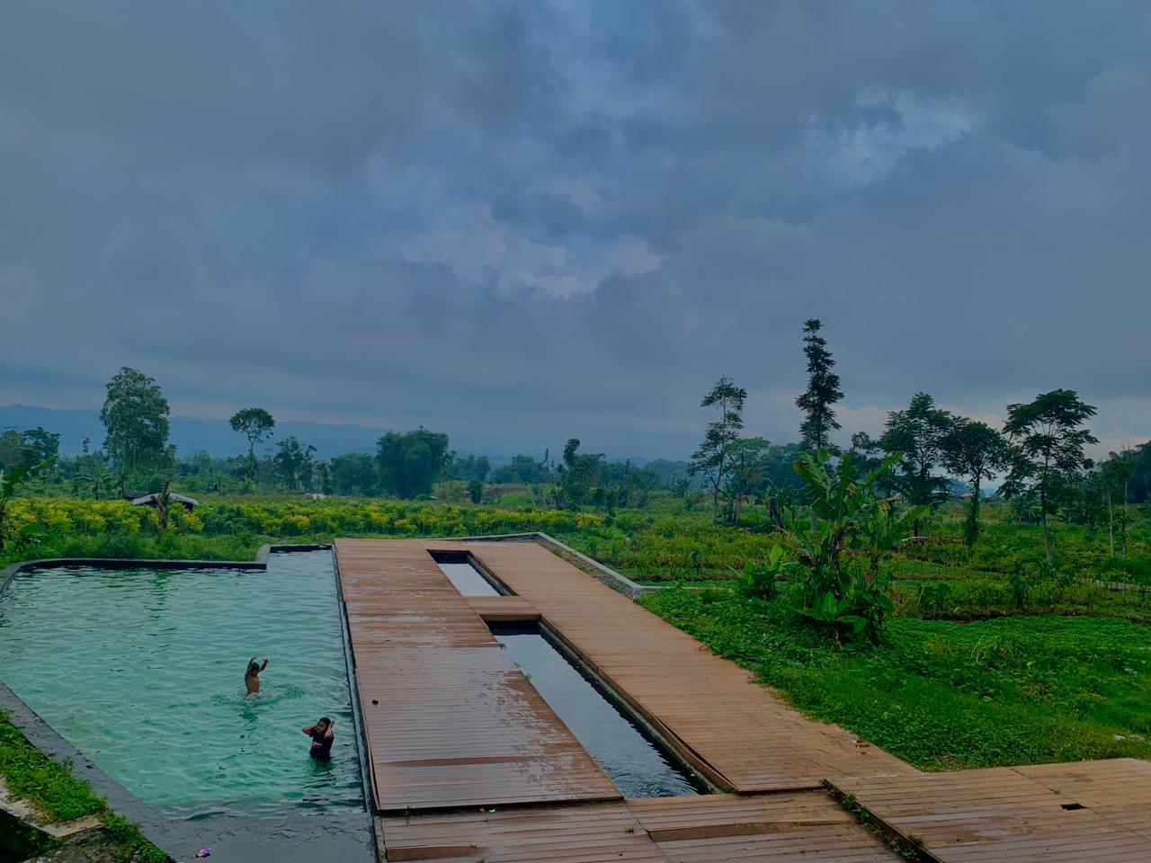 SUASANA TENANG : Sending Sengon di Desa Banjarsari, Kecamatan Ngadirejo, Kabupaten Temanggung menawarkan pemandangan yang indah.