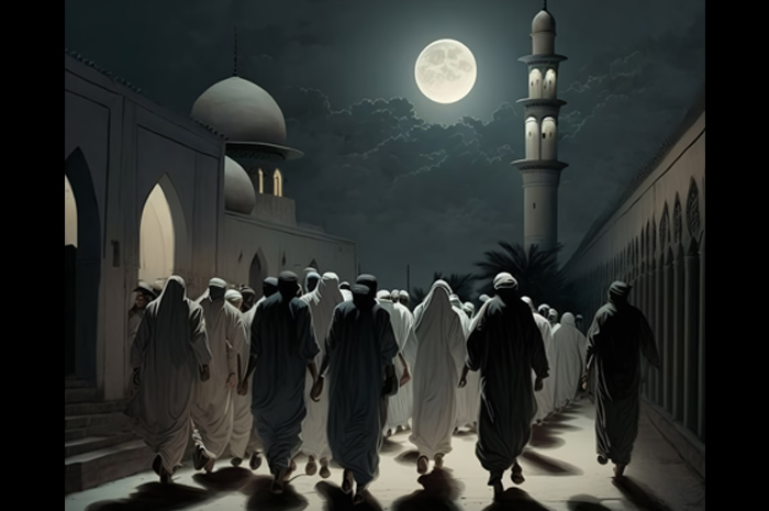 Ilustrasi peristiwa penting yang terjadi pada Bulan Ramadhan.