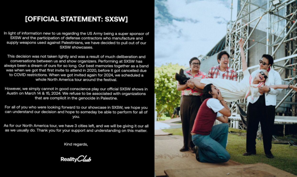 Statement Reality Club tentang pengunduran diri mereka dari event SXSW