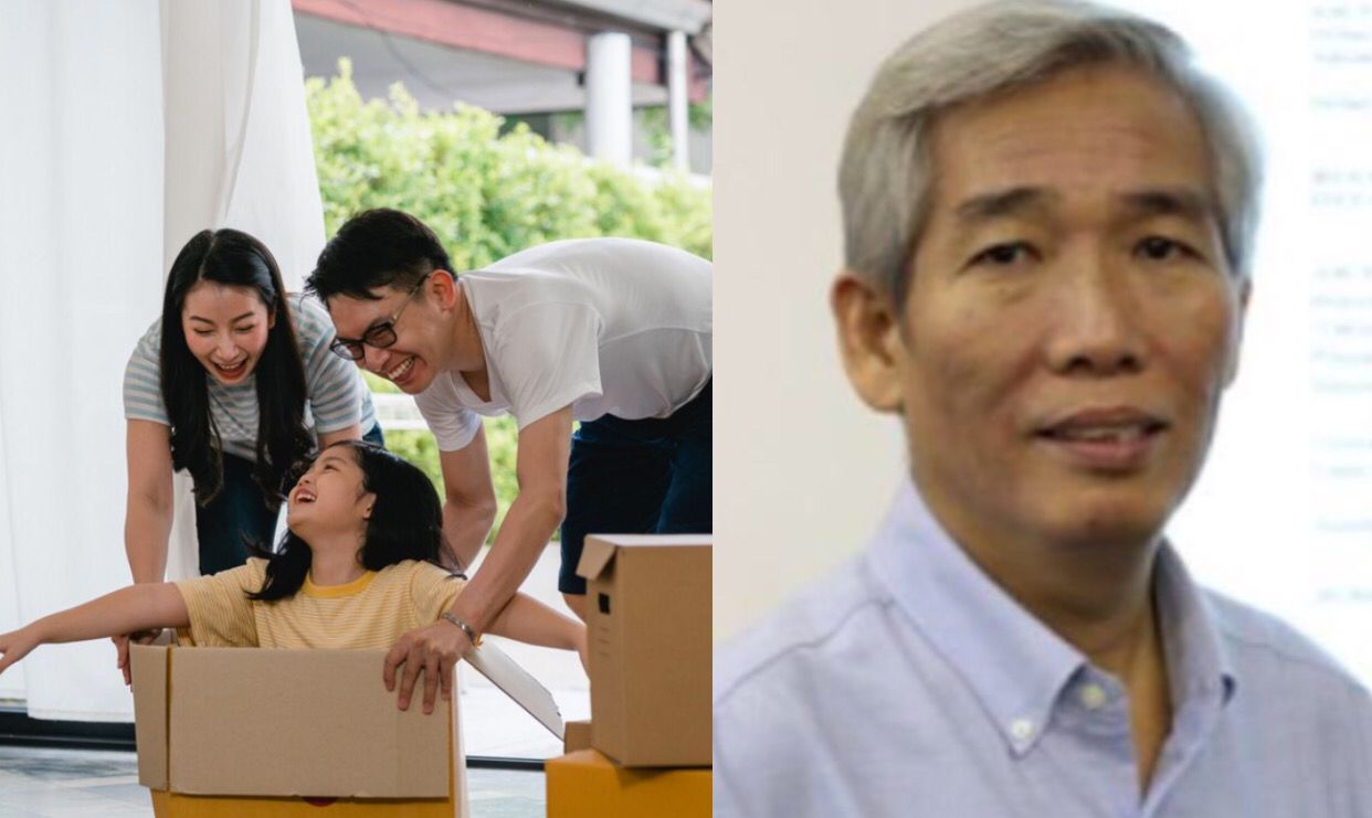 Ilustrasi Gen Z memiliki rumah sendiri dan potret Lo Kheng Hong