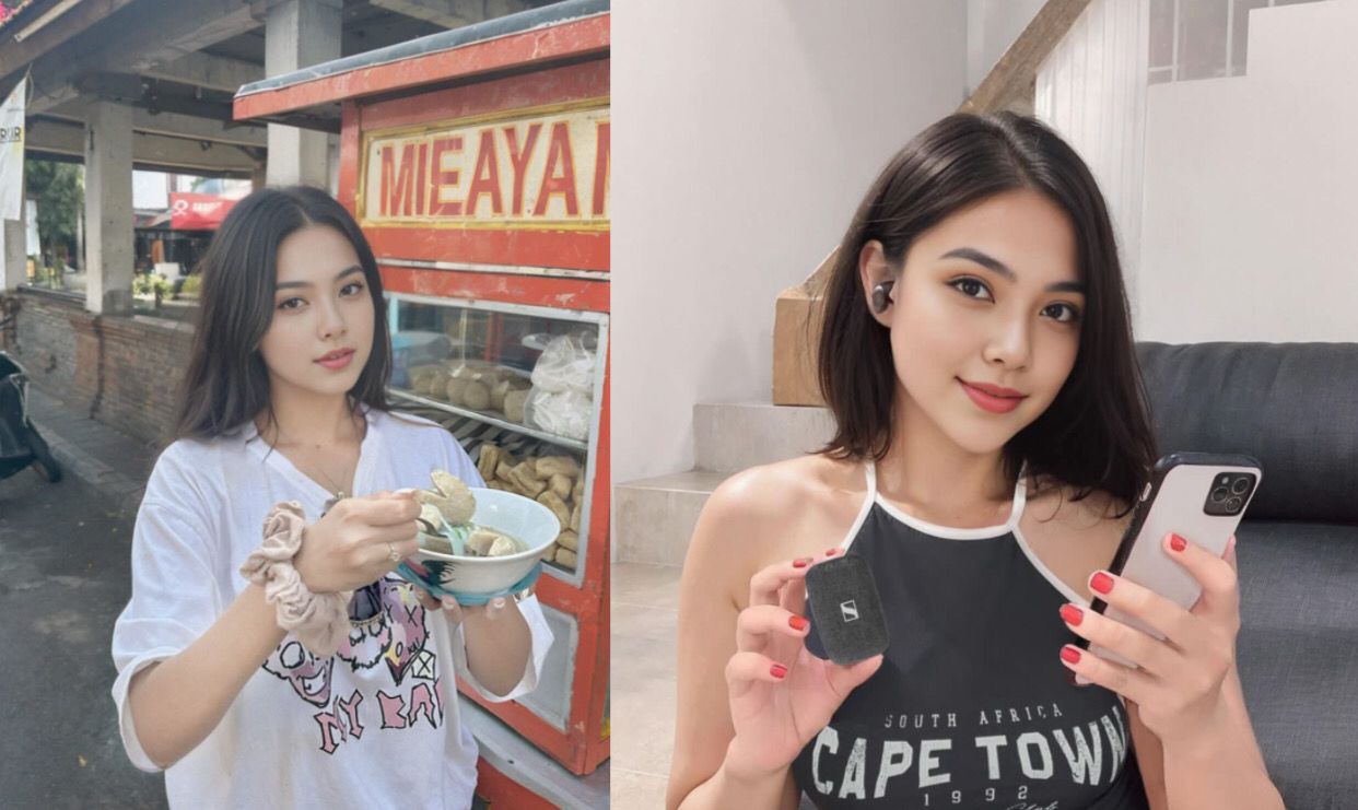 Lentari, karakter menawan buatan AI