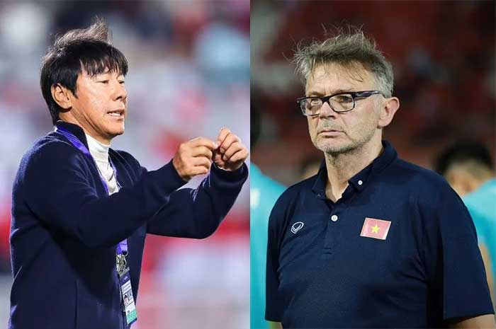 Shin Tae-yong dan Philippe Troussier. (Instagram)