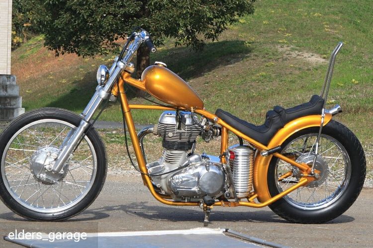 Motor Kustom berjenis Chopper milik Presiden Joko Widodo