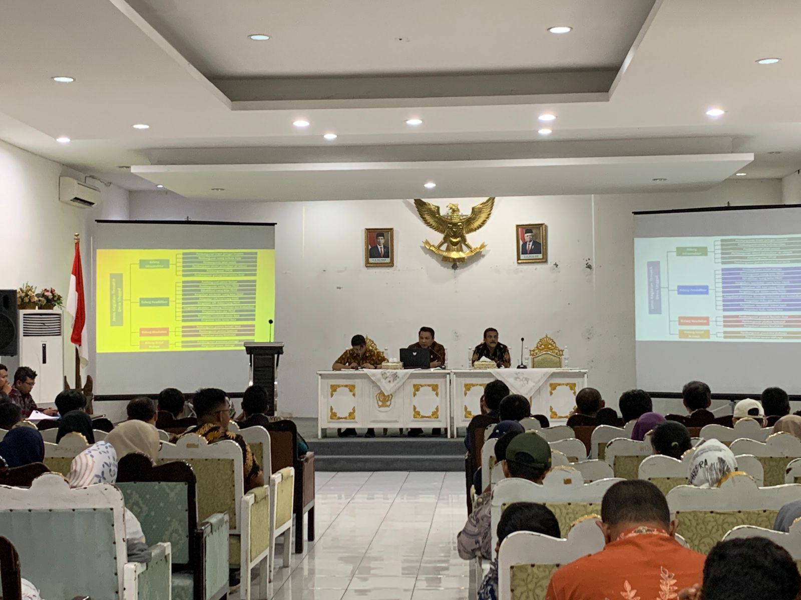 Rakor Tenaga Pendamping Profesional oleh Dispermasdes Kendal di gedung Abdi Praja Kamis (21/3). DEVI KHOFIFATUR RIZQI/ JAWA POS RADAR SEMARANG