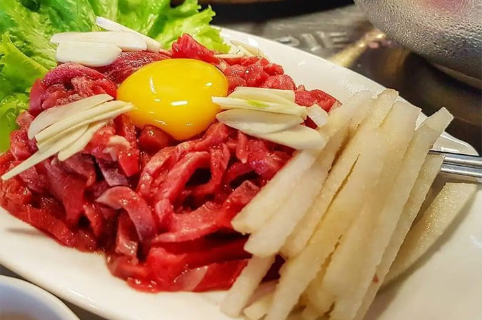 Salah satu menu di Restoran Chung Gi Wa, Semarang.