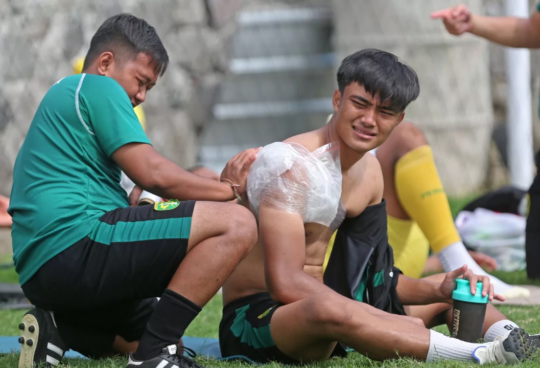 Ernando Ari saat pemulihan cidera