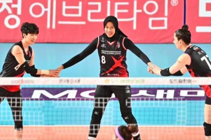 Megawati Hangestri, Giovanna Milana dan Kim Se-in. (Instagram)