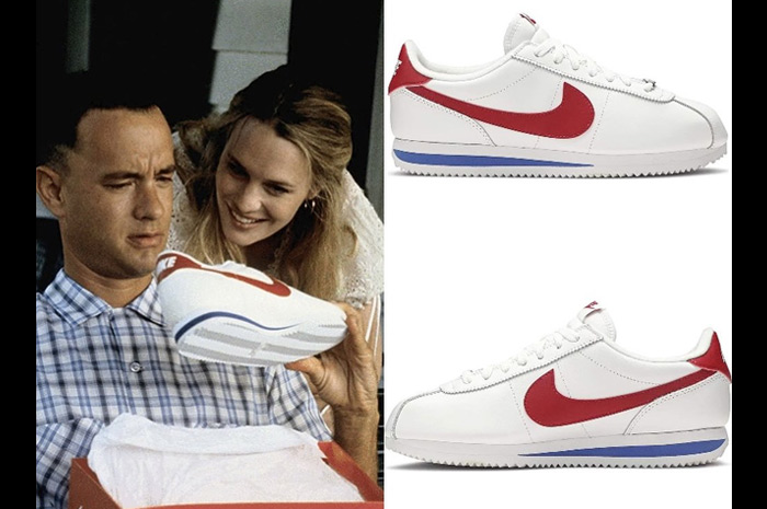 Sepatu Nike Cortez dalam film Forrest Gump.