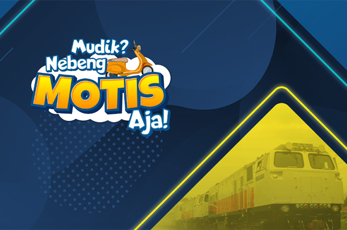 Cara daftar mudik motor gratis atau motis via kereta api.