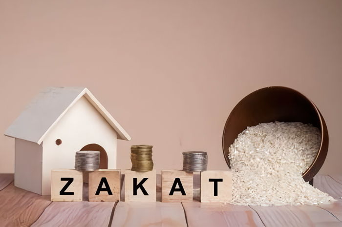 Ilustrasi niat membayar zakat fitrah di bulan Ramadhan.