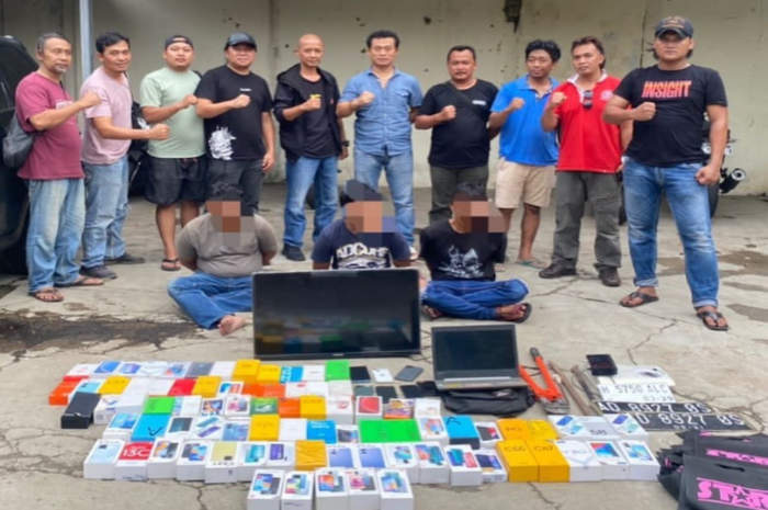 Sat Reskrim Polres Kendal berhasil meringkus kawanan pencuri yang membobol konter HP di Boja.