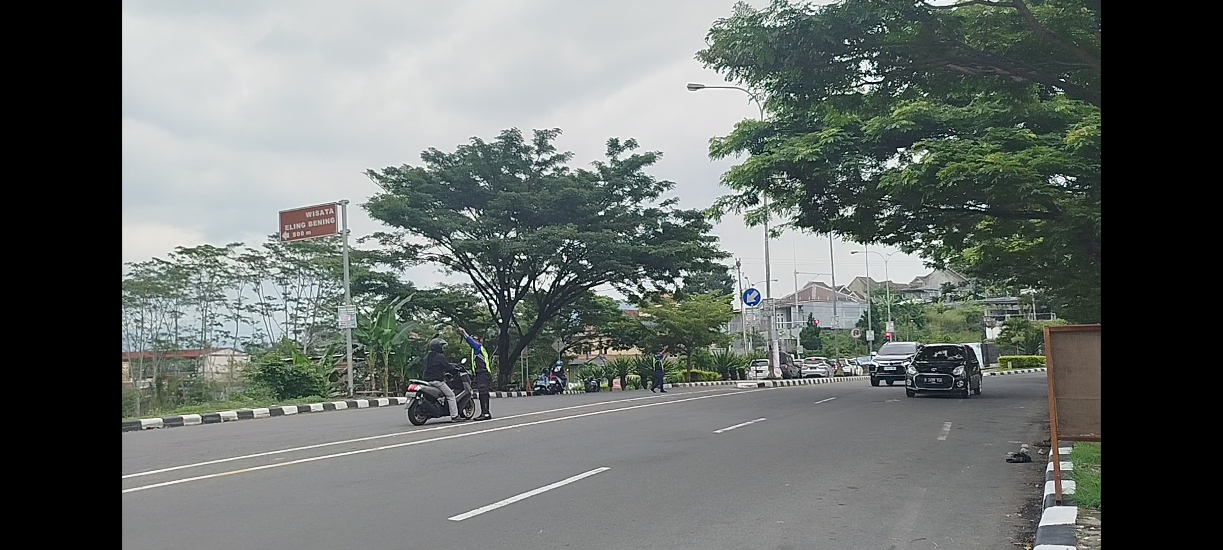 Kondisi pertigaan menuju Ambarawa dan Magelang terpantau lancar