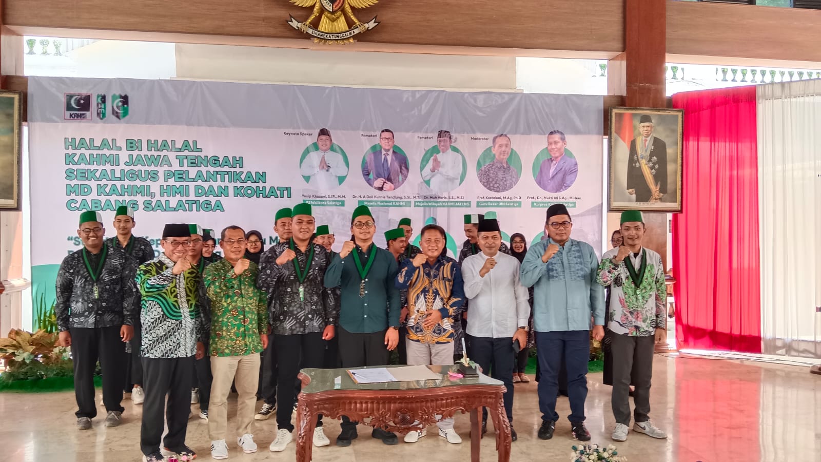 Pelantikan Pengurus Baru KAHMI, HMI, dan Kohati Cabang Salatiga, Sabtu 20 April 2024.